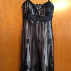 Black dress with spaghetti straps